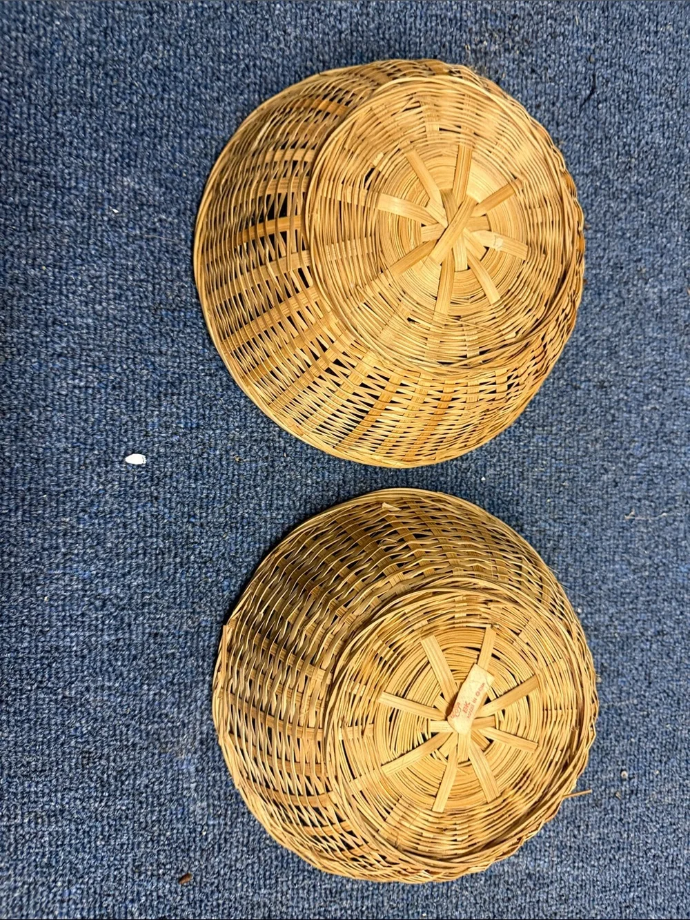 Natural Woven Round Basket Set - Neutral Tan